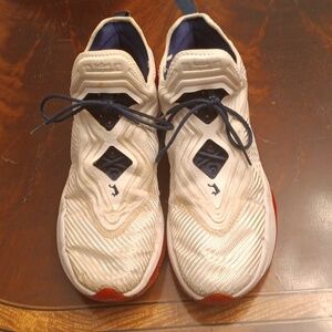 Red, white, and blue Lebron Soldier 14, size 13